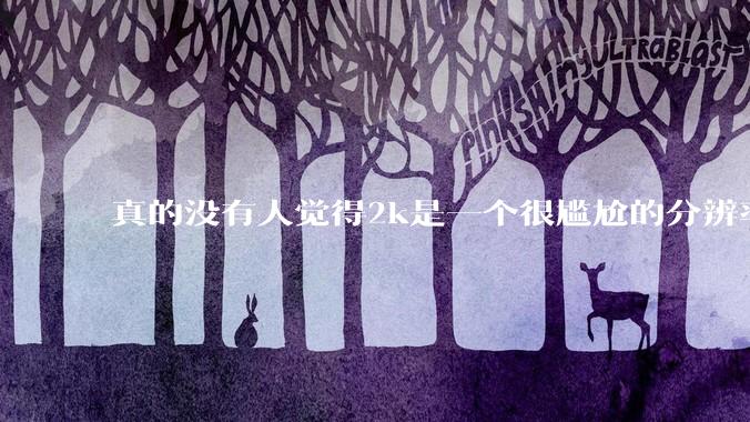 真的没有人觉得2k是一个很尴尬的分辨率吗？