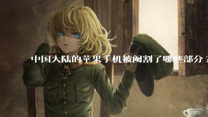 中国大陆的苹果手机被阉割了哪些部分?